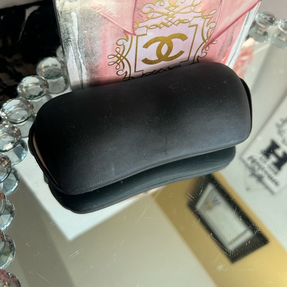 CHANNEL  vintage Authentic Sunglasses Case Black with CC Monogram - Picture 3 of 7